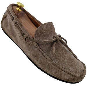 Brunello Cucinelli Men 10 Brown Suede Driving Loafers Italian Casual Dress Shoes